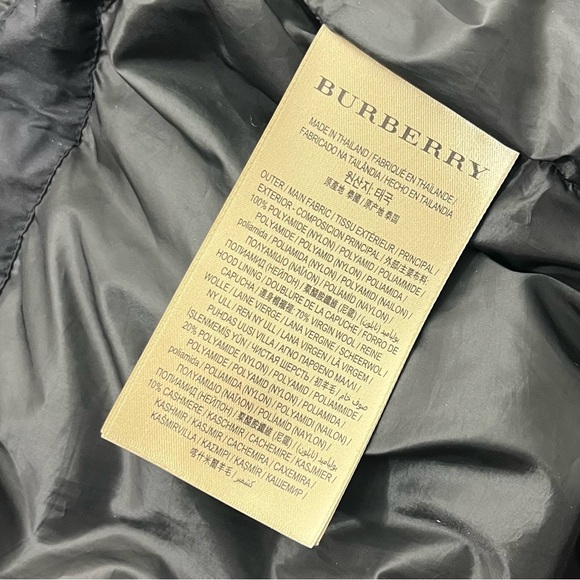 Burberry Lockwood Longline Puffer Jacket Size XXXL NWT Sleek Black - Picture 9 of 13